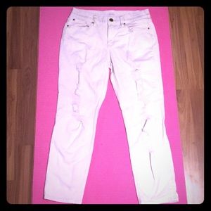 Skinny Boyfriend Crop distressed pants 6